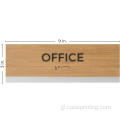 Sinal de oficina con braille